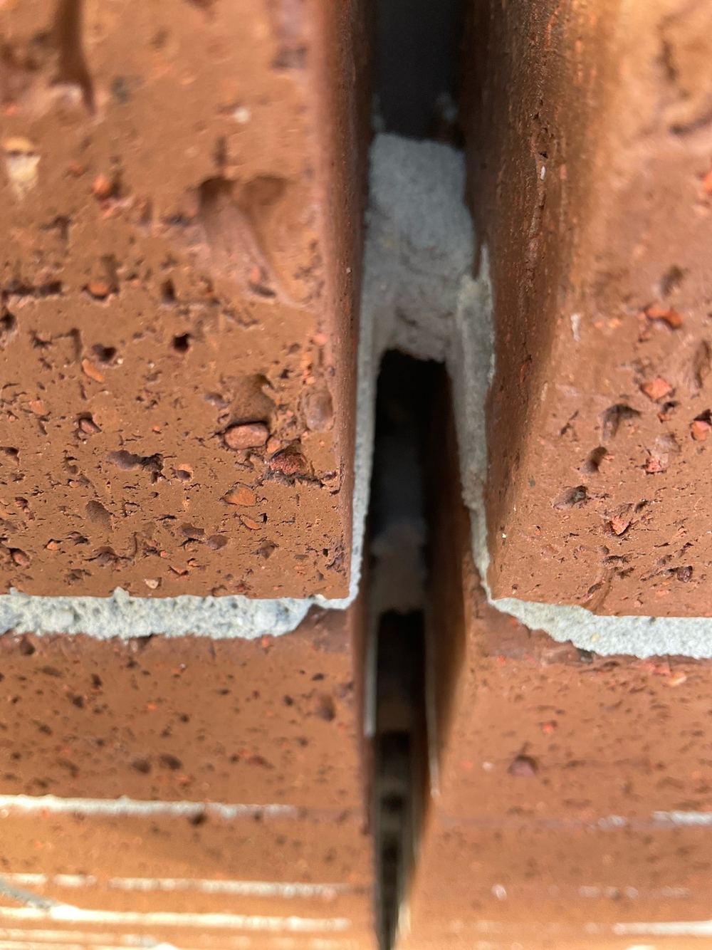 Mortar and rubbish left inside the joint, found during a building inspection in Tarneit