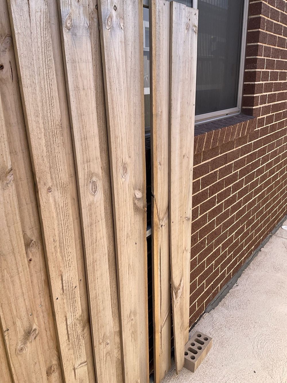 Damage found during the inspection, found during a building inspection in Tarneit